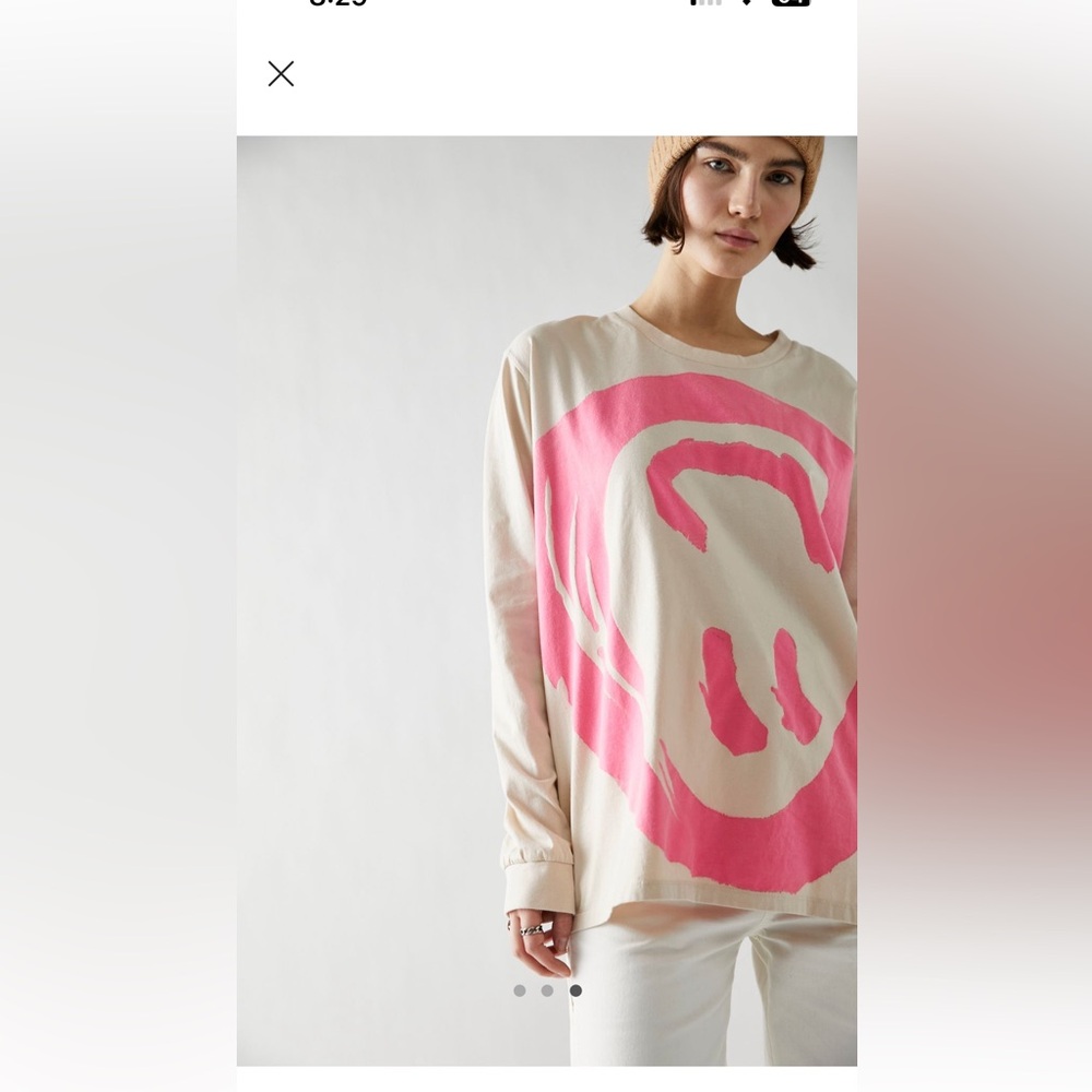 Free people graphic tee; size L; $60